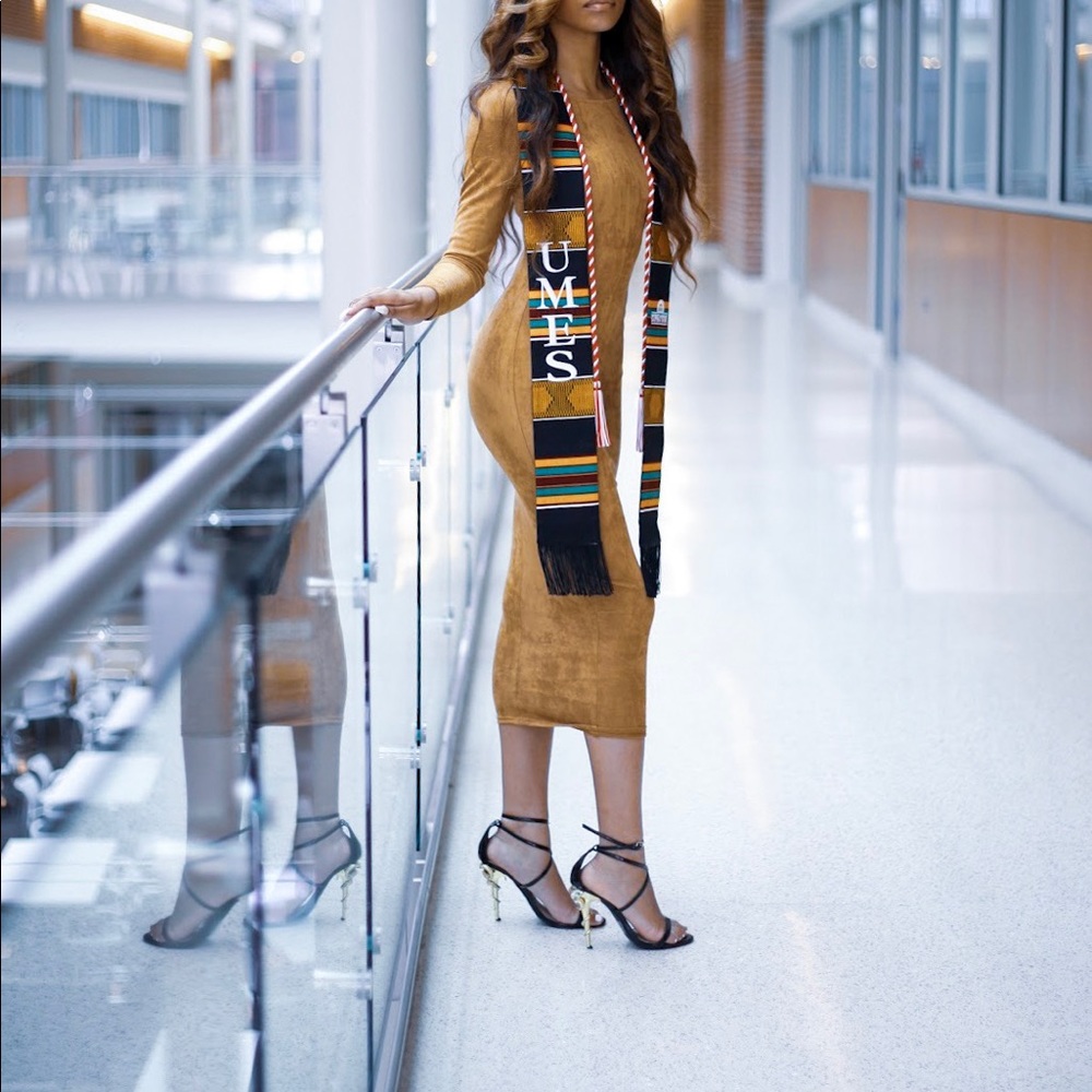 Suede Midi Dress